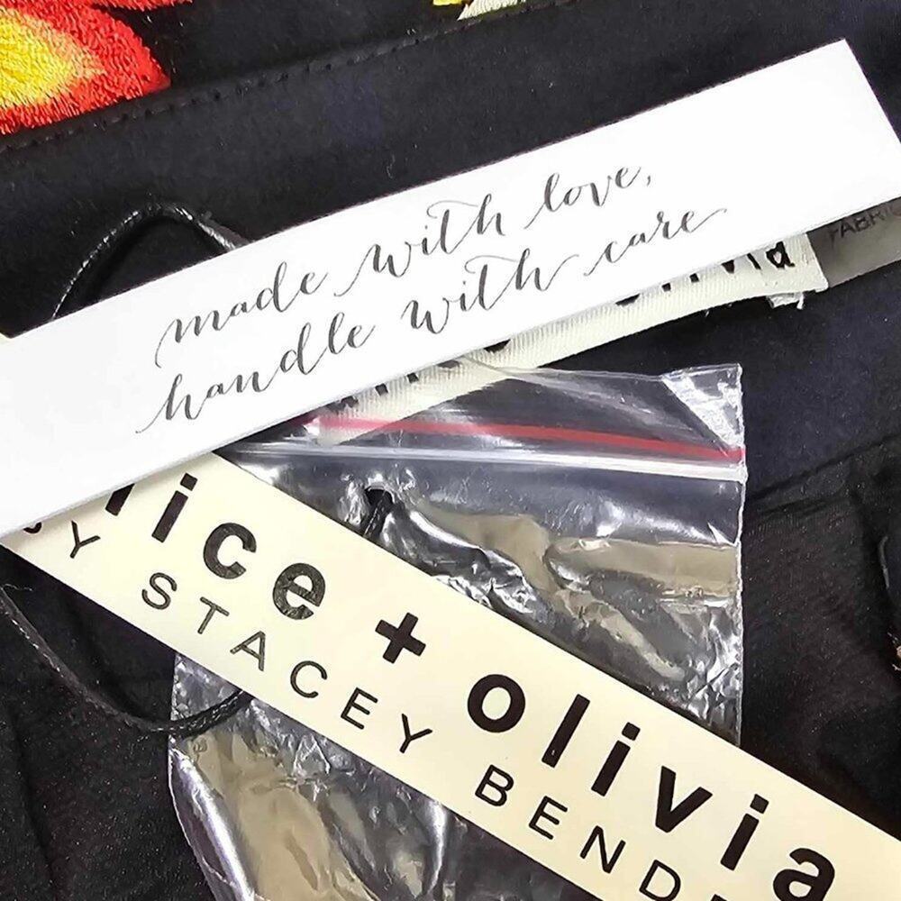 New Alice + Olivia Rory Multicolor Floral Embroidered Long Jacket Coat Size M - Picture 9 of 16
